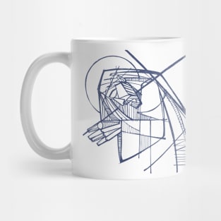 Jesus Christ at his Passion carrying the cross Mug